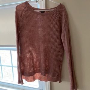Charlotte Russe pink oversize sweater, size small